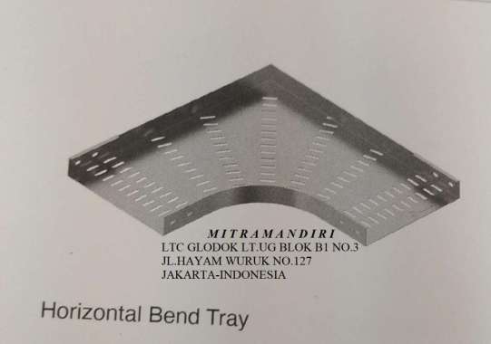 COVER HORIZONTAL ELBOW TRAY 100MM