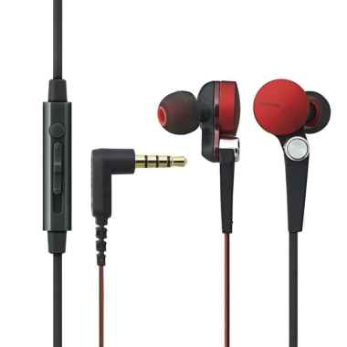 Elecom Stereo Headset Grand Bass System dia.13.6mm Driver RED