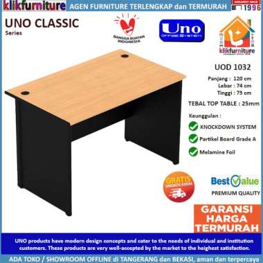 UOD 1032 UNO Meja Tulis Meja Kantor Meja Kerja 120 cm