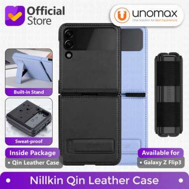 Case Samsung Galaxy Z Flip3 / Z Flip 3 Nillkin Qin Leather Flip Casing Purple