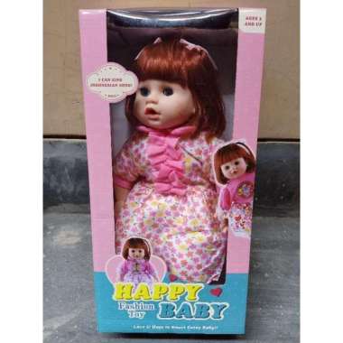 FREE BATT !! MAINAN ANAK BONEKA HAPPY BABY BIBI SINGER BABY DOLL BONEKA SUSAN BISA BICARA Dress Bung