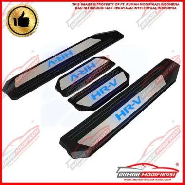 Door Sill Plate - Sill Plate Pintu - Honda Hrv 2018-On - Led - Blue
