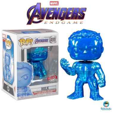 Funko POP! Avengers Endgame - Hulk w- Gauntlet Blue Chrome (Exclusive)