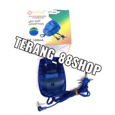Adaptor Multi/Universal Volt 1.5/3/4.5/6/7.5/9/12v (500ma) Transparan