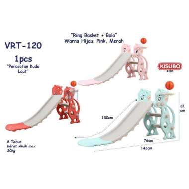 READY STOCK !! SLIDE Mainan Perosotan + Basketball Anak / Perusutan Anak Surabaya / Slide Rusa