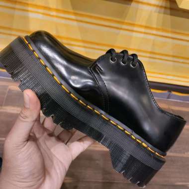 SALE!!! DOCMART DR MARTENS 1461 QUAD 3 EYE BLACK SMOOTH NEW ORIGINAL