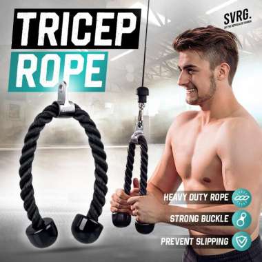 Svarga Tricep Rope - Tali Pull Down - Latihan Otot Trisep
