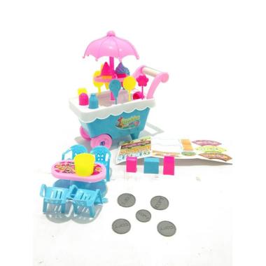 Mainan Anak Dorongan Es Kream JSP [F1 501] / Games Stroller Ice Cream Mini Biru