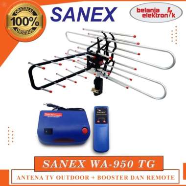Sanex Wa-950 Tg Antena Tv Outdoor Dengan Booster Dan Remote Wa-950Tg Original 100% (Kode 5924)) Mult