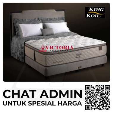 King Koil World Endorsed 160 x 200 160x200 Full Bed Set Fullset Springbed Bedset Matras Kasur Murah