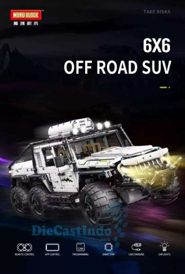 MOYU Block RC Cars 6x6 Offroad SUV 1:8 MY88009