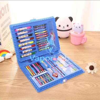 CRAYON STATIONARY SET 68 PC ALAT TULIS MENGGAMBAR PENSIL WARNA ART SET Barbie