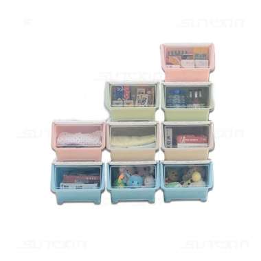 Container Box Plastik Kotak Penyimpanan Dapur Makanan Dengan Tutup - Pink Besar 100 % ORIGINAL Multi