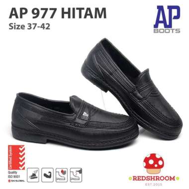 Sepatu pantofel AP Boots AP 977 Hitam - Sepatu Kantor 39
