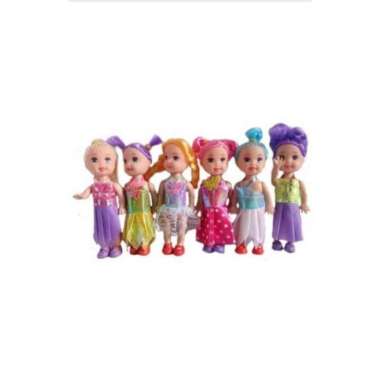 MAINAN ANAK BONEKA PRINCESS ISI 6 BABY DOLL BARBIE MUNGIL PER SET