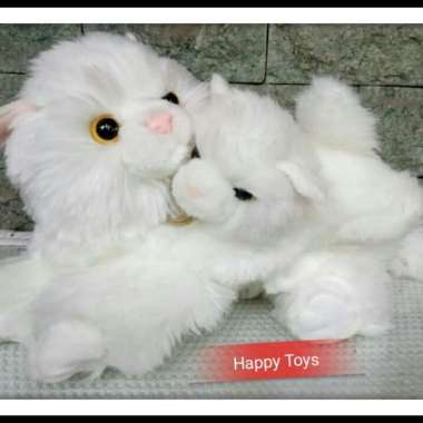 Boneka Kucing Anggora n Anak Multicolor