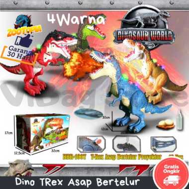 Mainan Anak Trex Dino Dinosaurus Baterai Binatang ZOOTOPIA BBR1007 Multicolor