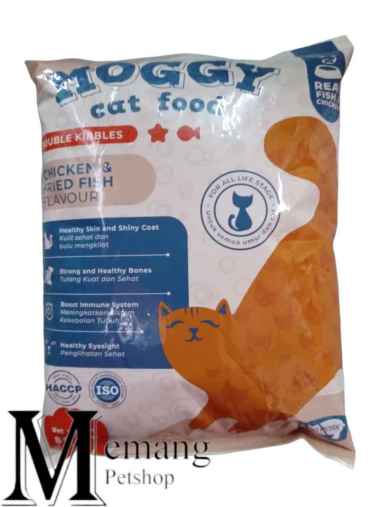 Moggy Cat 800gram - Chicken Fried Fish - Makanan Kucing - Kitten Food