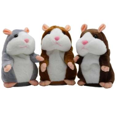 Boneka Hamster Talking Hamster - Bisa Menirukan Suara Hamster Doll Multicolor