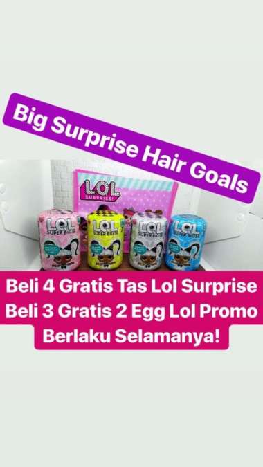 LOL SURPRISE HAIR GOALS / MAINAN LOL SURPRISE MURAH / BONEKA LOL