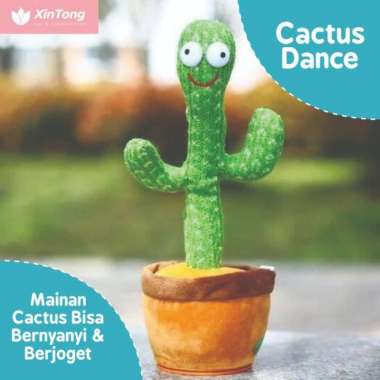 Mainan Boneka Kaktus Bisa Bernyanyi dan Berjoget
