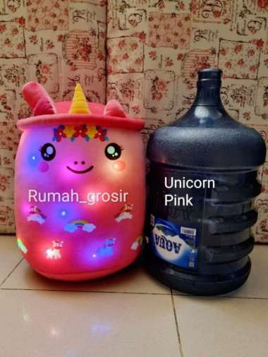 Boneka Boba LED Bubble Unicorn Ukuran Jumbo LED Lampu