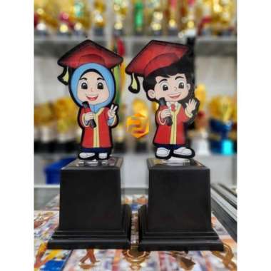 Piala Plakat Wisuda Akrilik Anak Sekolah kualitas bagus