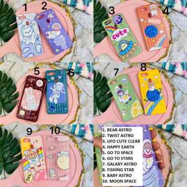 Luggages Kawai Astronot Case Samsung A12 Samsung A12 FISHING STAR WHITE