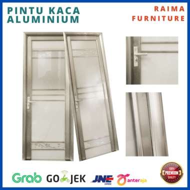 Set Pintu Kamar Mandi Termurah / Pintu Kamar mandi Kaca Aluminium