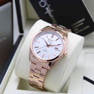 Alexandre Christie AC8660MD Classic Jam Tangan Pria Stainless Steel Rose White