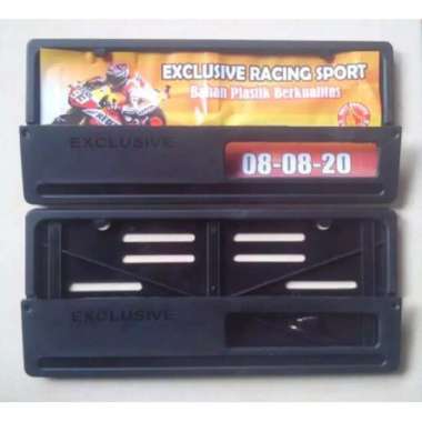 Dudukan Plat Nomor Motor - Cover Plat Nomor Segi - Tatakan Plat Nomor Multicolor