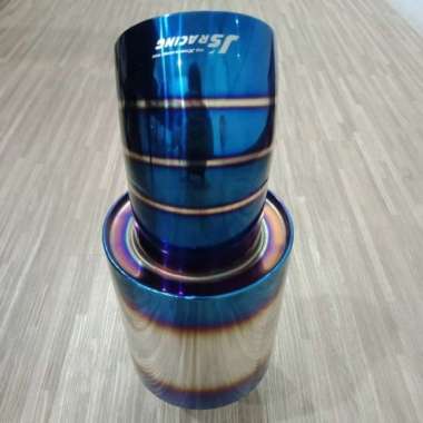 Muffler Knalpot Mobil JS Racing Burntype Pendek Multicolor