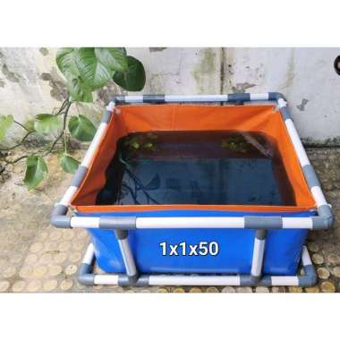 Rangka terpal kolam A8 fullset atau kerangka terpal kolam fullset 1x1x50
