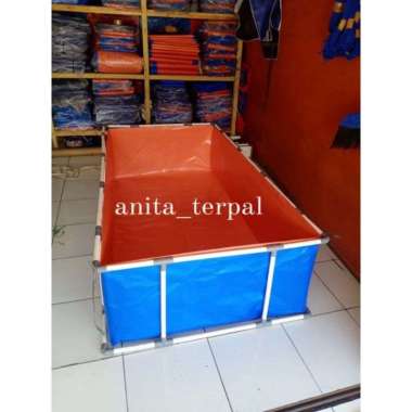 KERANGKA TERPAL KOLAM IKAN RANGKA TERPAL KOLAM Rngk2x1x50+terpl a12