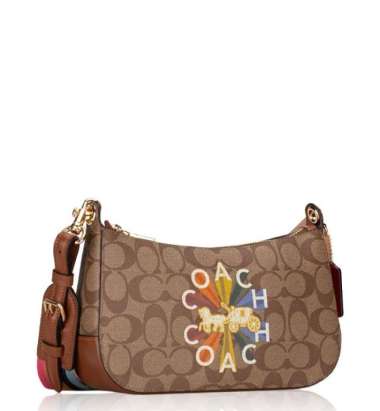 coach monogram baguette bag