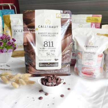 CALLEBAUT Dark Chocolate Callets Button Couverture 811 54.,5% 200 gr