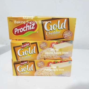 PROCHIZ Keju Gold Cheddar Chedar Olahan Cheese Gold Enak 2 KG