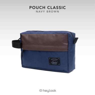CLUTCH PRIA HANDBAG PRIA WANITA ORGANIZER BAG POUCH BAG TAS AKSESORIES NAVY BROWN