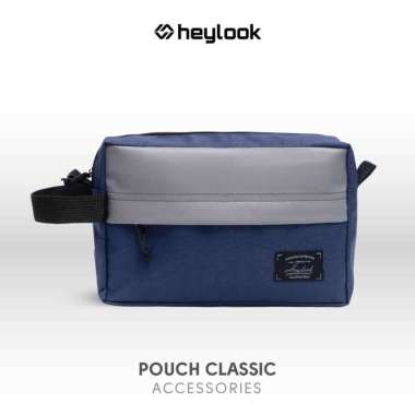 CLUTCH PRIA HANDBAG PRIA WANITA ORGANIZER BAG POUCH BAG TAS AKSESORIES NAVY GREY