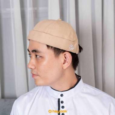TOPI PECI MIKIHAT KOPIAH MUSLIM PRIA TOPI DISTRO PRIA Semua Ukuran Cream