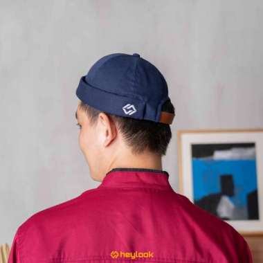 TOPI PECI MIKIHAT KOPIAH MUSLIM PRIA TOPI DISTRO PRIA Semua Ukuran Navy