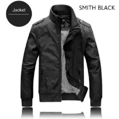 HEYLOOK JAKET PARKA PRIA WATERPROOF PREMIUM / JAKET BOOMBER / JAKET BIG SIZE / SMITH BLACK XXL