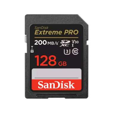 Sandisk SD Card Extreme Pro V30 U3 4K 128GB - SDSDXXD-128G