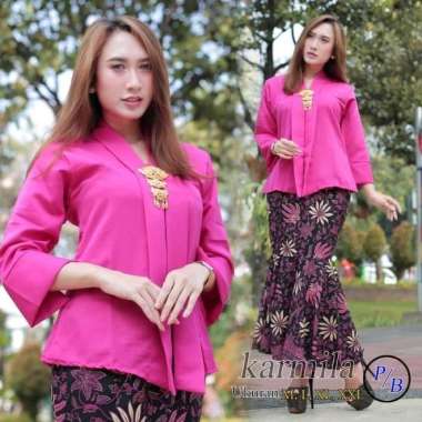 Setelan Kebaya Modern Floy Kutubaru Rok Duyung Pink Dan Lainnya