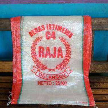 Plastik KARUNG BERAS 25 kg Kondisi Baru isi 50 lembar/pack Merah