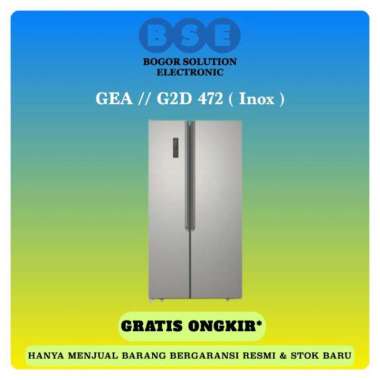 G2D-472 | G2D 472 | G2D472 | KULKAS SIDE BY SIDE GEA MURAH - INOX