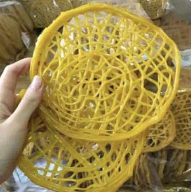 Kerupuk Mie Besar asinan 1kg / Krupuk Mie besar Kuning untuk asinan