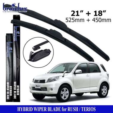 HIGH QUALITY Hybrid Wiper Blade Rush Terios Wiper Kaca Mobil Karet Pembersih Kaca Mobil Wiper Kaca M