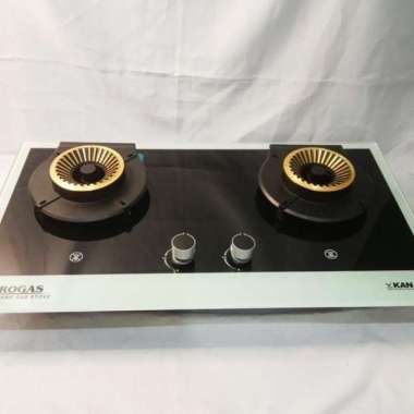 KOMPOR PROGAS 2 TUNGKU TANAM KACA ELEGAN BUBBLE