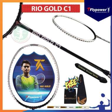 Flypower Rio gold C1 Raket Badminton Bulutangkis Original